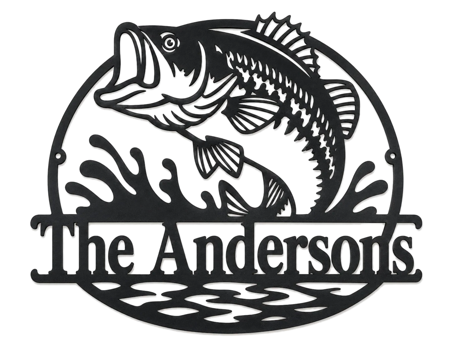 Angler’s Family metal sign