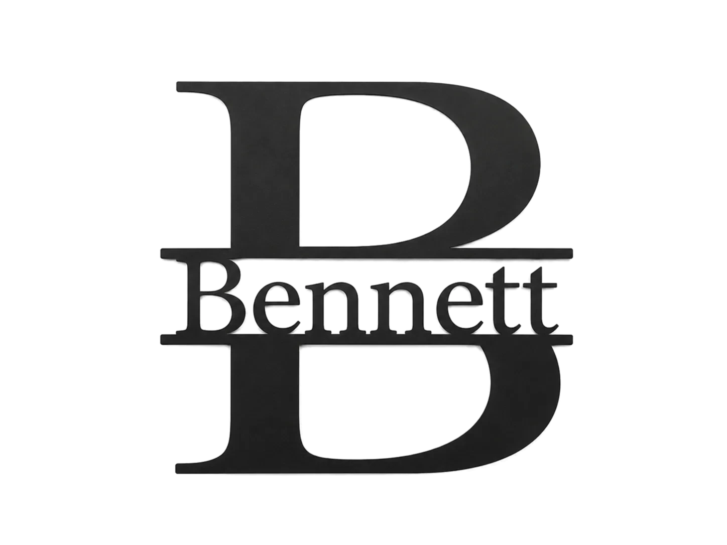 Heritage Monogram metal sign
