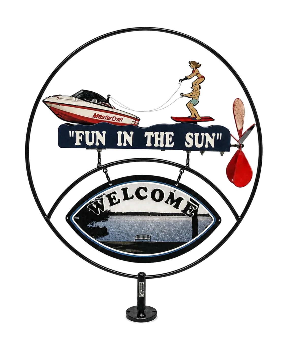 Fun In The Sun metal sign