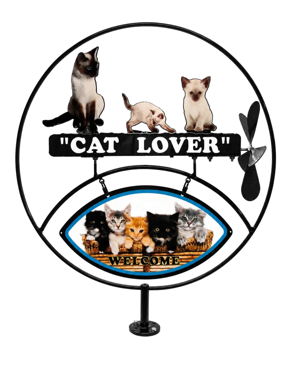 Cat Lover metal sign