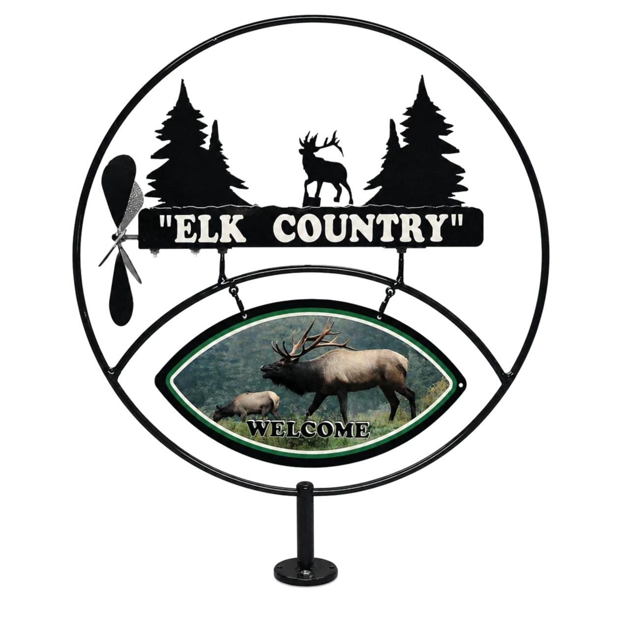Elk Country metal sign