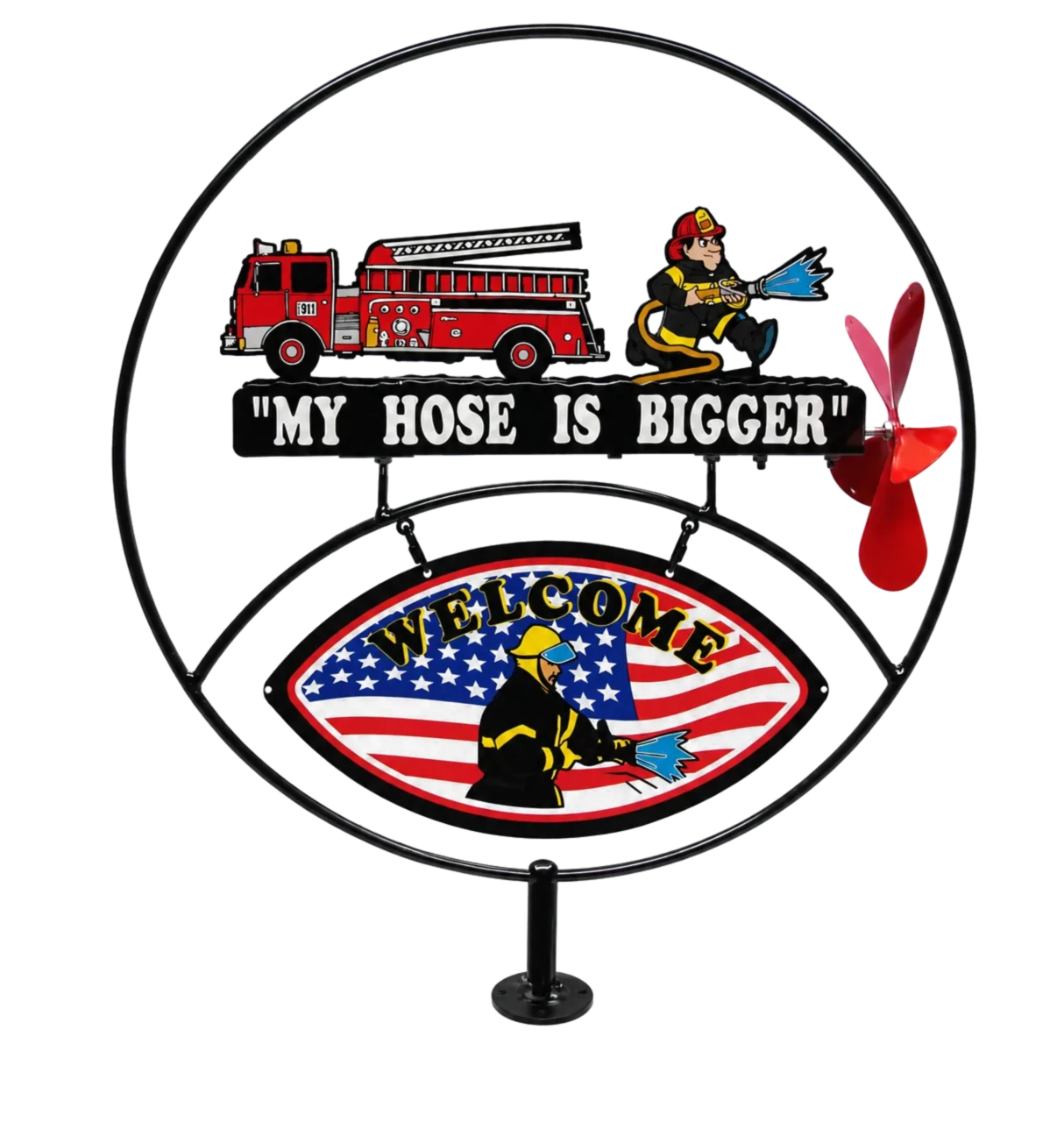 My Hose Is Bigger metal sign