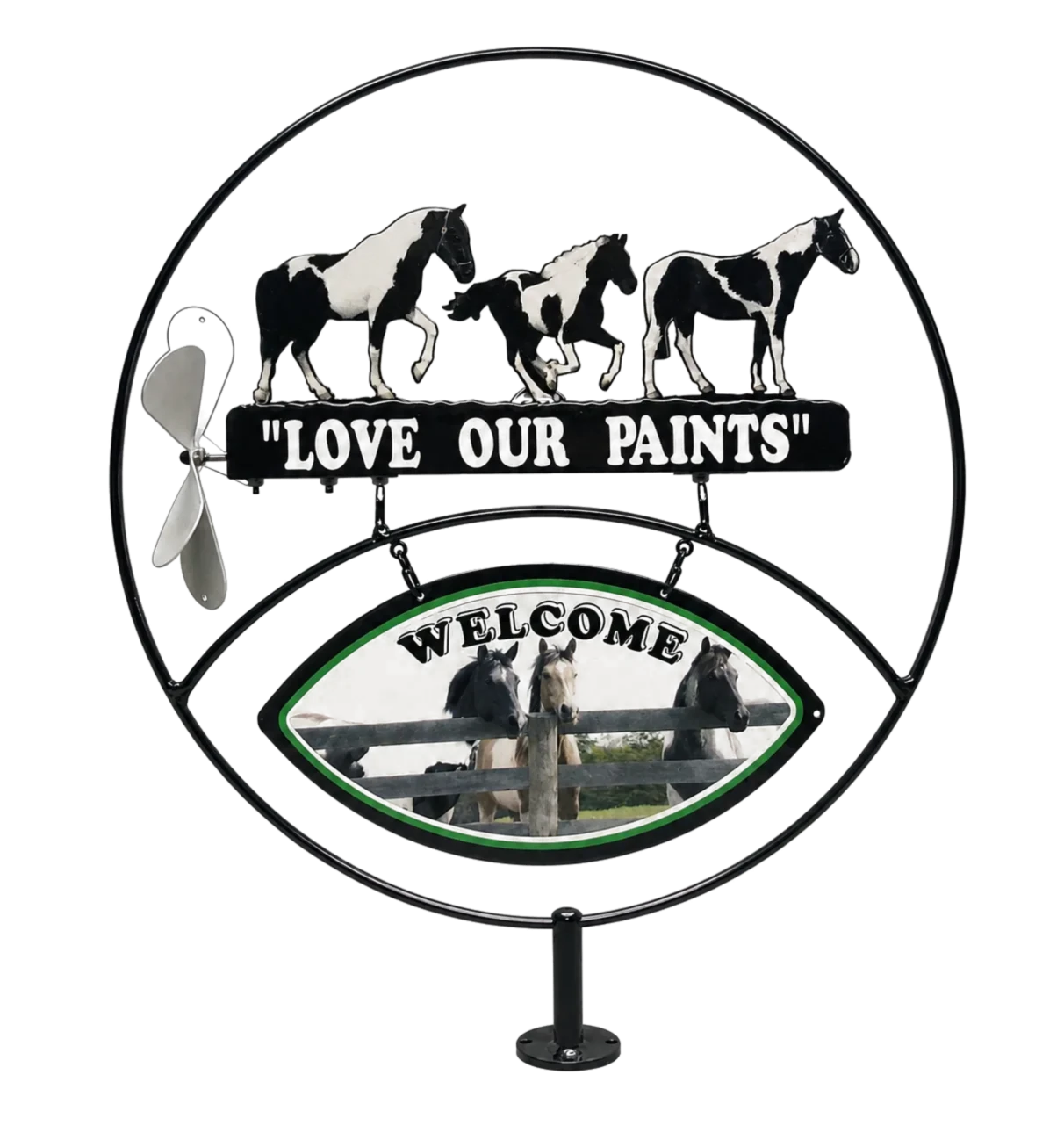 Love Our Paints metal sign