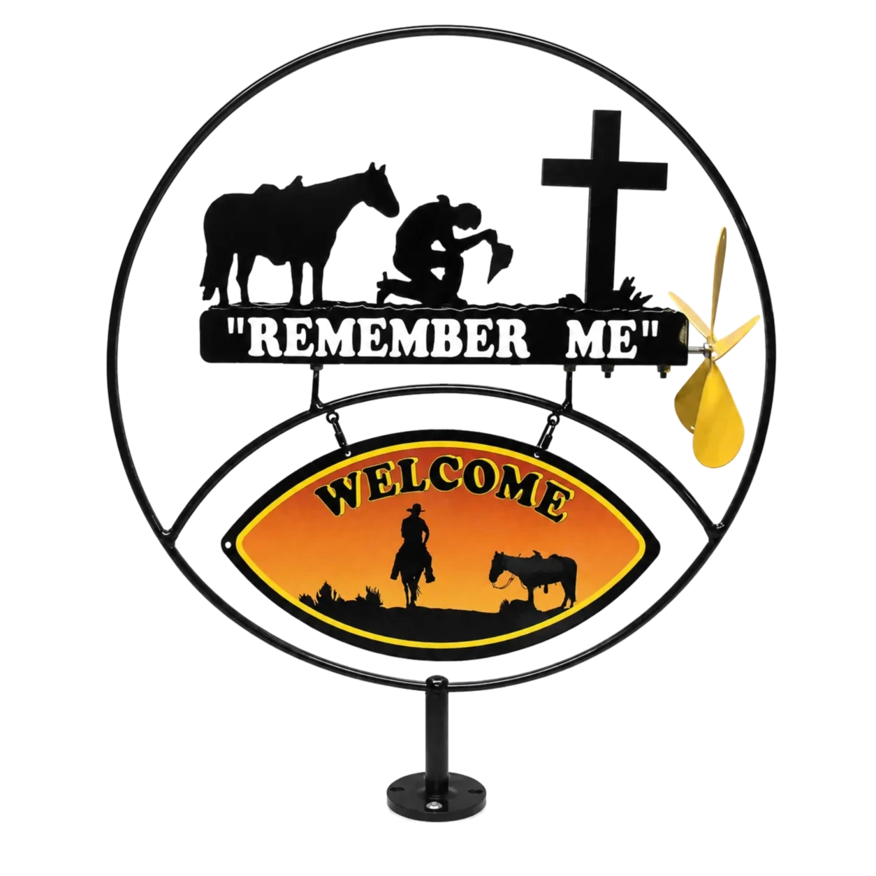Remember Me metal sign