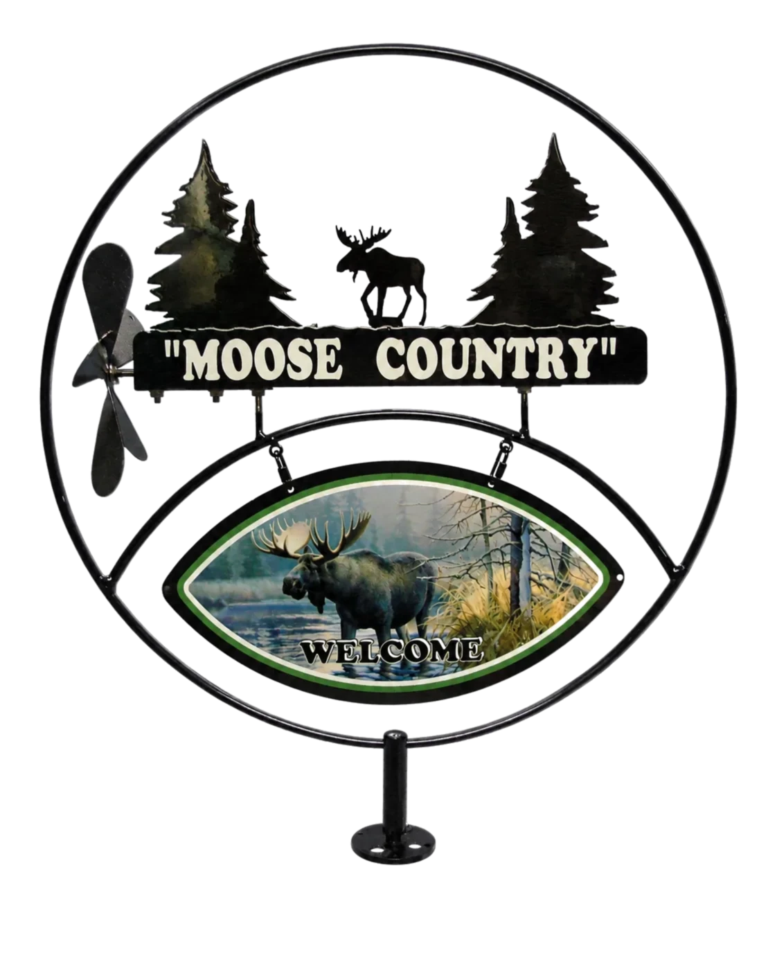 Moose Country metal sign