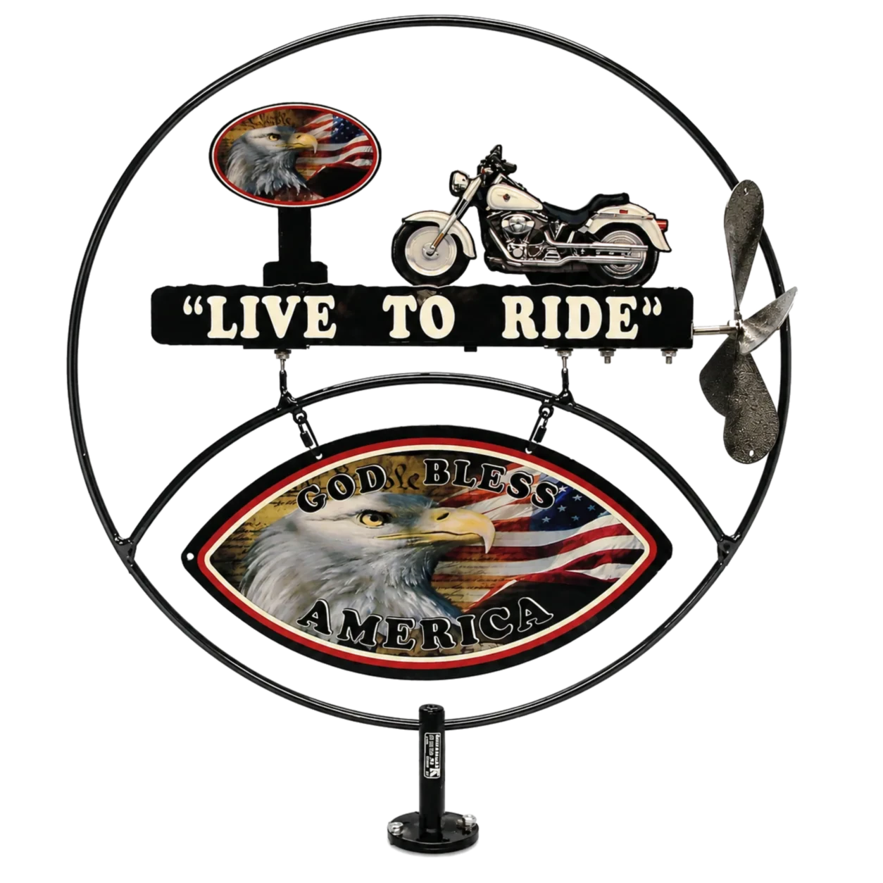 Live To Ride — No. 1 metal sign