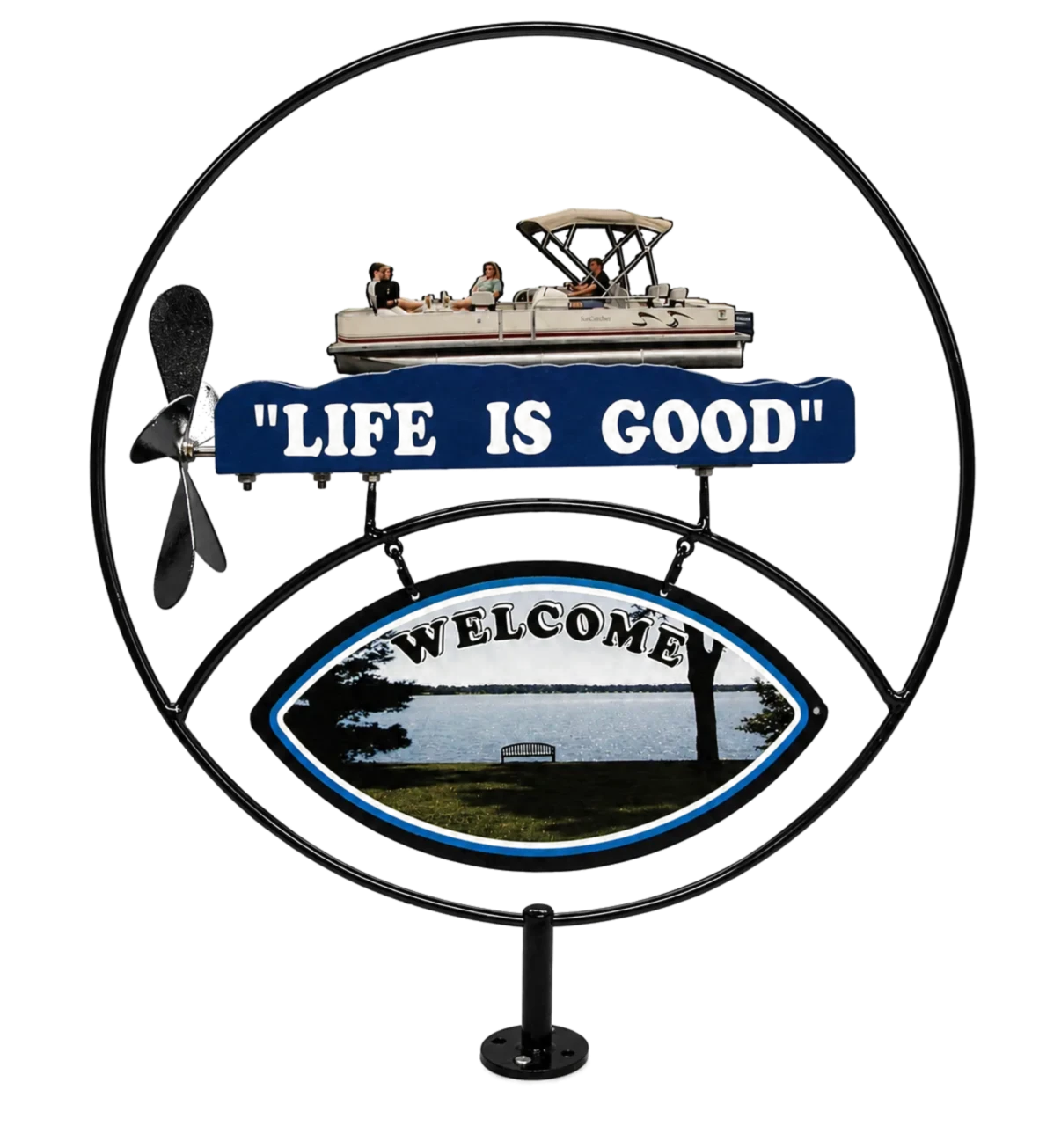 Life Is Good metal sign