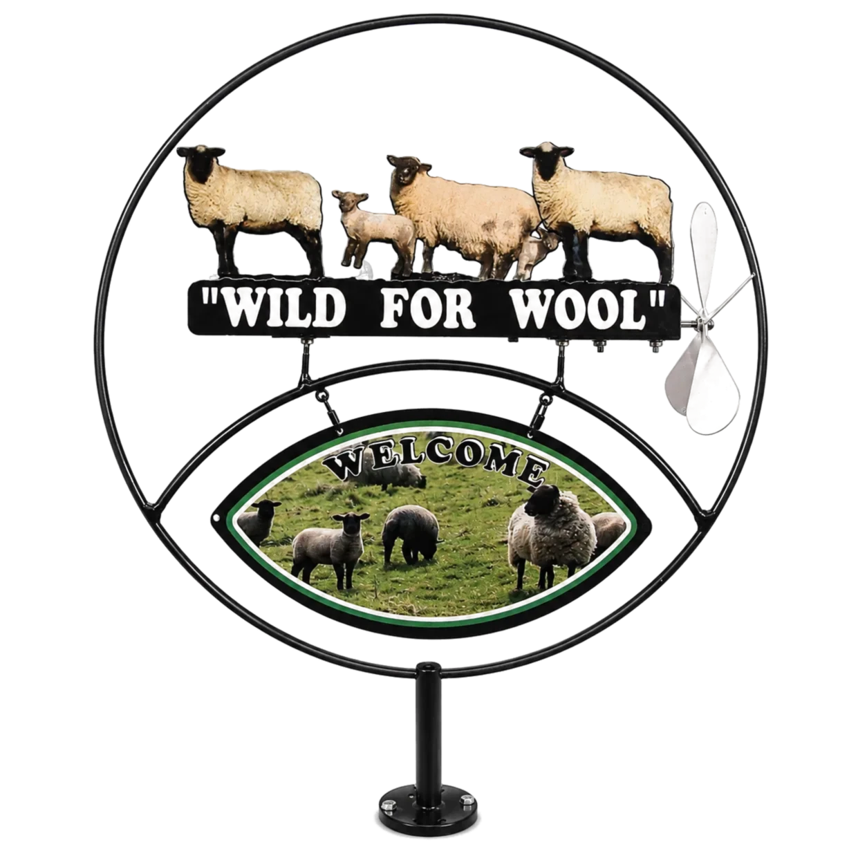 Wild For Wool metal sign